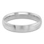 4 MM Comfort Fit Classic Mens Wedding Band in White Gold (MDVBC0002-4MM-W)