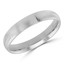 4 MM Comfort Fit Classic Mens Wedding Band in White Gold (MDVBC0002-4MM-W)