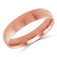 5 MM Comfort Fit Classic Mens Wedding Band in Rose Gold (MDVBC0002-5MM-R)