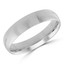 5 MM Comfort Fit Classic Mens Wedding Band in White Gold (MDVBC0002-5MM-W)