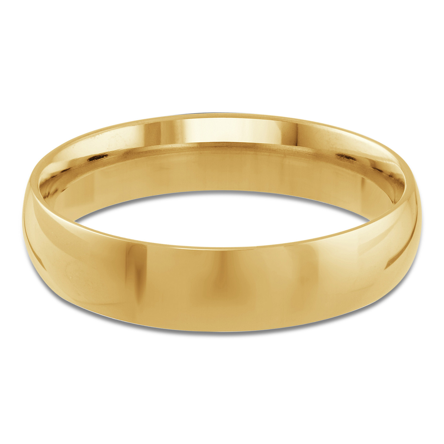 5 MM Comfort Fit Classic Mens Wedding Band in Yellow Gold (MDVBC0002-5MM-Y)