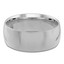 8 MM Comfort Fit Classic Mens Wedding Band in White Gold (MDVBC0002-8MM-W)