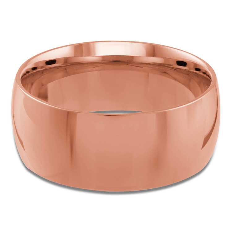 9 MM Comfort Fit Classic Mens Wedding Band in Rose Gold (MDVBC0002-9MM-R)