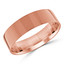 6 MM Classic Womens Wedding Band in Rose Gold (MDVBC0003-6MM-R)
