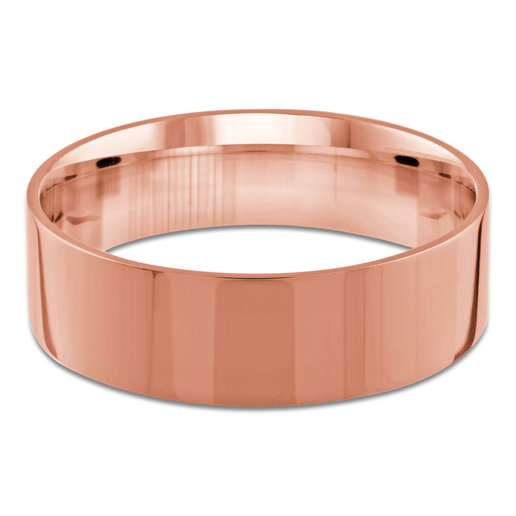 7 MM Classic Womens Wedding Band in Rose Gold (MDVBC0003-7MM-R)