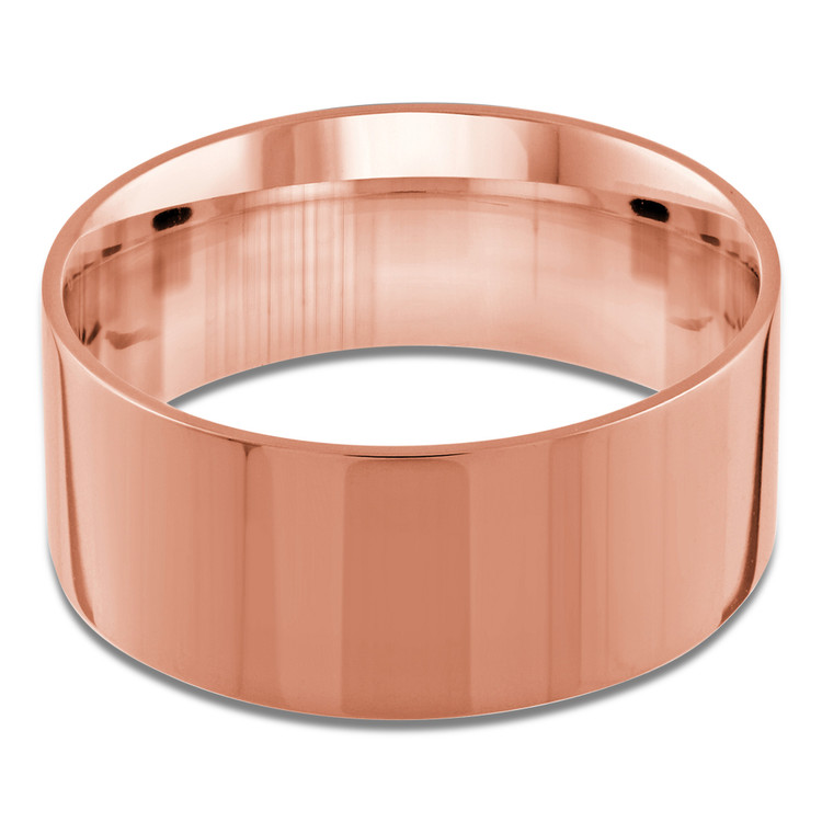 10 MM Classic Womens Wedding Band in Rose Gold (MDVBC0003-10MM-R)
