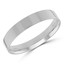 4 MM Classic Mens Wedding Band in White Gold (MDVBC0004-4MM-W)