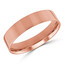 5 MM Classic Mens Wedding Band in Rose Gold (MDVBC0004-5MM-R)