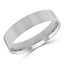 5 MM Classic Mens Wedding Band in White Gold (MDVBC0004-5MM-W)