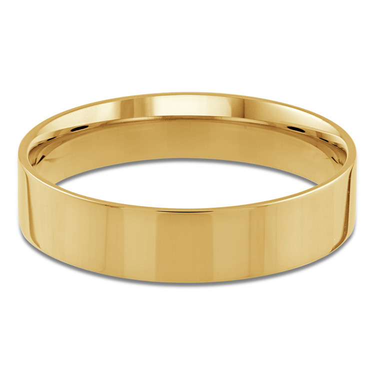 5 MM Classic Mens Wedding Band in Yellow Gold (MDVBC0004-5MM-Y)