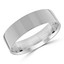 6 MM Classic Mens Wedding Band in White Gold (MDVBC0004-6MM-W)