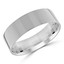 7 MM Classic Mens Wedding Band in White Gold (MDVBC0004-7MM-W)