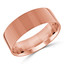 8 MM Classic Mens Wedding Band in Rose Gold (MDVBC0004-8MM-R)