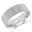 8 MM Classic Mens Wedding Band in White Gold (MDVBC0004-8MM-W)