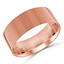 9 MM Classic Mens Wedding Band in Rose Gold (MDVBC0004-9MM-R)