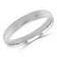 3 MM Milgrained Comfort Fit Classic Womens Wedding Band in White Gold (MDVBC0005-3MM-W)