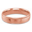 5 MM Milgrained Comfort Fit Classic Womens Wedding Band in Rose Gold (MDVBC0005-5MM-R)
