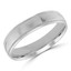 5 MM Milgrained Comfort Fit Classic Womens Wedding Band in White Gold (MDVBC0005-5MM-W)
