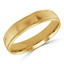 5 MM Milgrained Comfort Fit Classic Womens Wedding Band in Yellow Gold (MDVBC0005-5MM-Y)