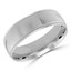 7 MM Milgrained Comfort Fit Classic Womens Wedding Band in White Gold (MDVBC0005-7MM-W)