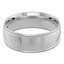 8 MM Milgrained Comfort Fit Classic Womens Wedding Band in White Gold (MDVBC0005-8MM-W)