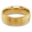 8 MM Milgrained Comfort Fit Classic Womens Wedding Band in Yellow Gold (MDVBC0005-8MM-Y)