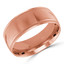 9 MM Milgrained Comfort Fit Classic Womens Wedding Band in Rose Gold (MDVBC0005-9MM-R)