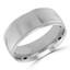 9 MM Milgrained Comfort Fit Classic Womens Wedding Band in White Gold (MDVBC0005-9MM-W)