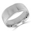 10 MM Milgrained Comfort Fit Classic Womens Wedding Band in White Gold (MDVBC0005-10MM-W)