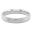 3 MM Milgrained Comfort Fit Classic Mens Wedding Band in White Gold (MDVBC0006-3MM-W)