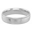 5 MM Milgrained Comfort Fit Classic Mens Wedding Band in White Gold (MDVBC0006-5MM-W)