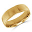 7 MM Milgrained Comfort Fit Classic Mens Wedding Band in Yellow Gold (MDVBC0006-7MM-Y)