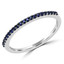 Sapphire Half Eternity Ring | Majesty Diamonds