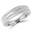 2/5 CTW Princess Diamond Two-Row Channel Set Semi-Eternity Anniversary Wedding Band Ring in 14K White Gold (MDR170092)