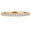 1/6 CTW Round Diamond Semi-Eternity Anniversary Wedding Band Ring in 14K Yellow Gold (MD220237)