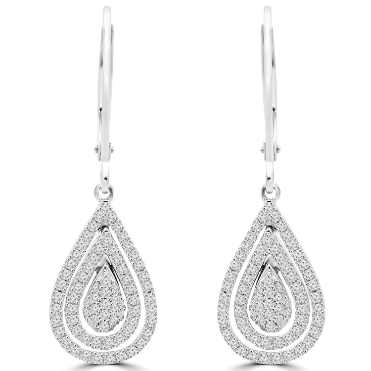 Diamond And White Gold Earrings | Majesty Diamonds