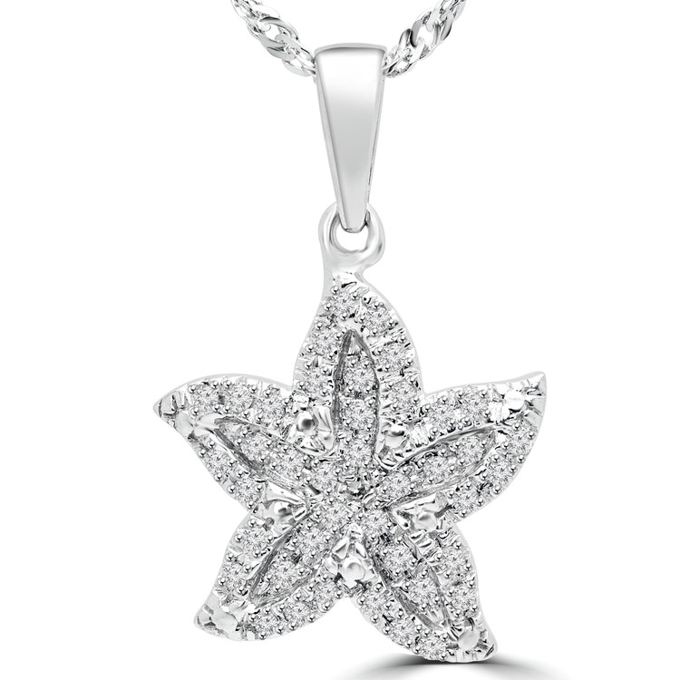 Diamond Starfish Necklace | Now On Sale | Majesty Diamonds