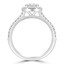 1 4/5 CTW Radiant Diamond Cathedral Split-Shank Halo Engagement Ring in 18K White Gold (MD220290)