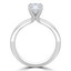 1 CT Oval Diamond 4-Prong Solitaire Engagement Ring in 14K White Gold (MD220308)