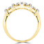 1/4 CTW Round Diamond Five-Row Cocktail Ring in 14K Yellow Gold (MDR140122)