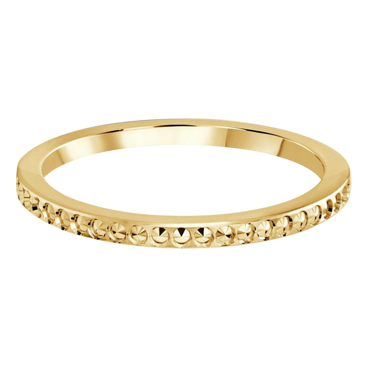 Dotted Classic Mens Wedding Band Ring in 10K Yellow Gold (MD220341)