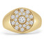 3/8 CTW Round Diamond Pinky Finger Cocktail Ring in 14K Yellow Gold (MD220342)