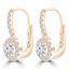 1 5/8 CTW Round Diamond Halo Drop/Dangle Earrings in 18K Yellow Gold (MD220350)