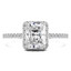 1 2/5 CTW Radiant Diamond Claw Prongs Radiant Halo Engagement Ring in 14K White Gold (MD220373)