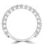 9/10 CTW Round Diamond Shared Prong 3/4 Way Semi-Eternity Anniversary Wedding Band Ring in 14K White Gold (MD220401)