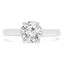 1 CT Round Lab Created Diamond Solitaire Engagement Ring in 14K White Gold (MD220425)