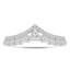 1/2 CTW Round Diamond Two-Row Tiara Shared Prong Semi-Eternity Anniversary Wedding Band Ring in 14K White Gold (MDR220208)