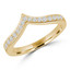 1/4 CTW Round Diamond Tiara Semi-Eternity Anniversary Wedding Band Ring in 14K Yellow Gold (MDR220211)