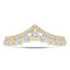 1/2 CTW Round Diamond Two-Row Tiara Shared Prong Semi-Eternity Anniversary Wedding Band Ring in 14K Yellow Gold (MDR220214)