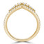 3/8 CTW Round Diamond Two-Row Tiara Shared Prong Semi-Eternity Anniversary Wedding Band Ring in 14K Yellow Gold (MDR220215)